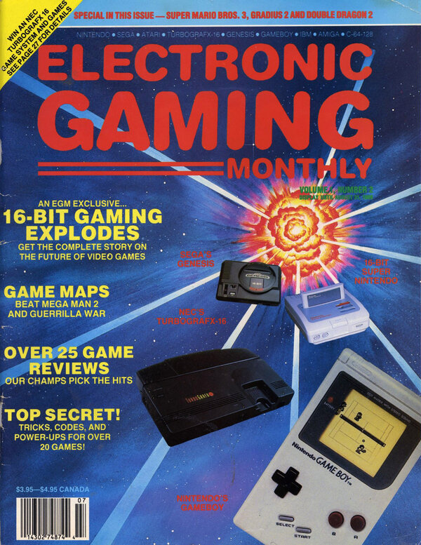 Electronic Gaming Monthly Issue 2 (July August 1989) cover